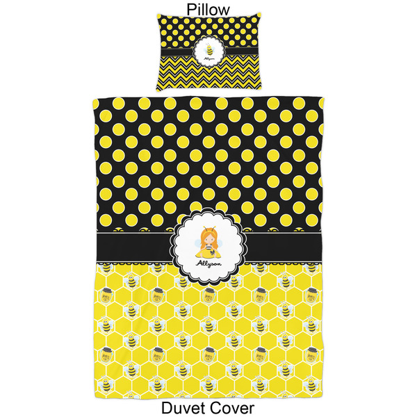 Honeycomb, Bees & Polka Dots Duvet Cover Set - Twin - Approval