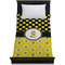 Honeycomb, Bees & Polka Dots Duvet Cover - Twin XL - On Bed - No Prop