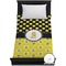 Honeycomb, Bees & Polka Dots Duvet Cover - Twin (Personalized)