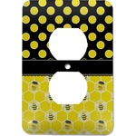 Honeycomb, Bees & Polka Dots Electric Outlet Plate