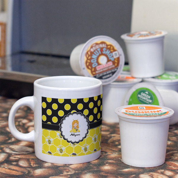 Honeycomb, Bees & Polka Dots Espresso Cup - Single Lifestyle