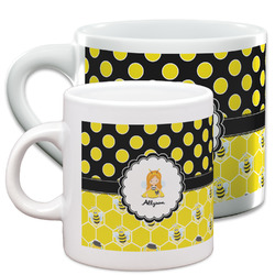 Honeycomb, Bees & Polka Dots Espresso Cup (Personalized)
