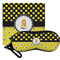Honeycomb, Bees & Polka Dots Eyeglass Case & Cloth (Personalized)