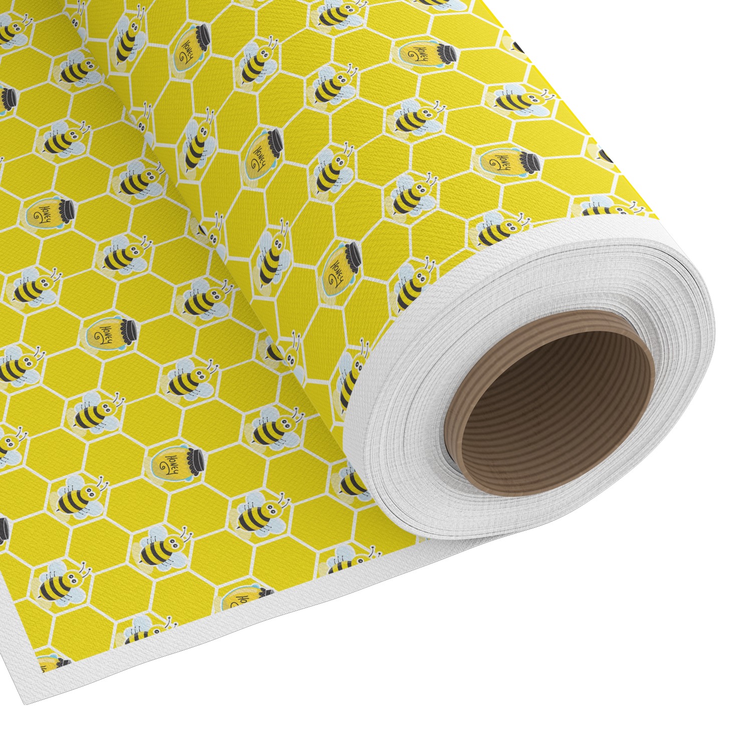 Bees & Polka Dots Custom Fabric by the Yard (Personalized