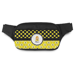 Honeycomb, Bees & Polka Dots Fanny Pack - Modern Style (Personalized)