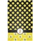 Honeycomb, Bees & Polka Dots Finger Tip Towel - Full View