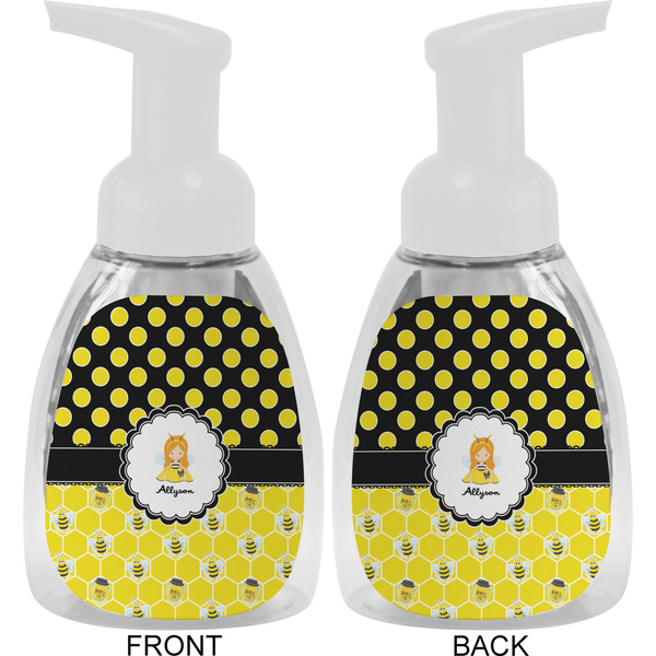 Honeycomb, Bees & Polka Dots Foam Soap Bottle Approval - White