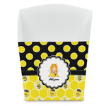 Honeycomb, Bees & Polka Dots French Fry Favor Boxes (Personalized)
