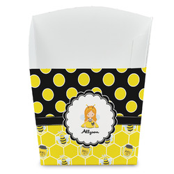Honeycomb, Bees & Polka Dots French Fry Favor Boxes (Personalized)