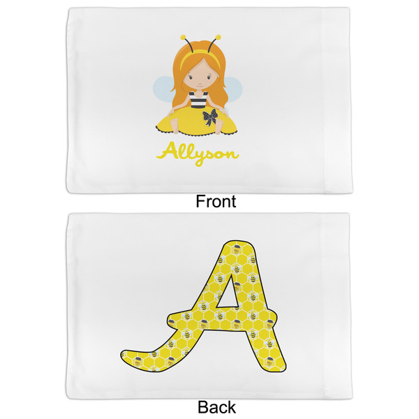 Honeycomb, Bees & Polka Dots Full Pillow Case - APPROVAL (partial print)