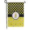 Honeycomb, Bees & Polka Dots Small Garden Flag - Single Sided w/ Name or Text