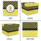 Honeycomb, Bees & Polka Dots Gift Boxes with Lid - Canvas Wrapped - Large - Approval