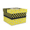 Honeycomb, Bees & Polka Dots Gift Boxes with Lid - Canvas Wrapped - Medium - Front/Main