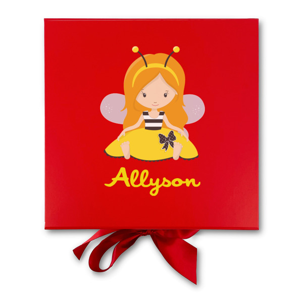 Honeycomb, Bees & Polka Dots Gift Boxes with Magnetic Lid - Red - Approval