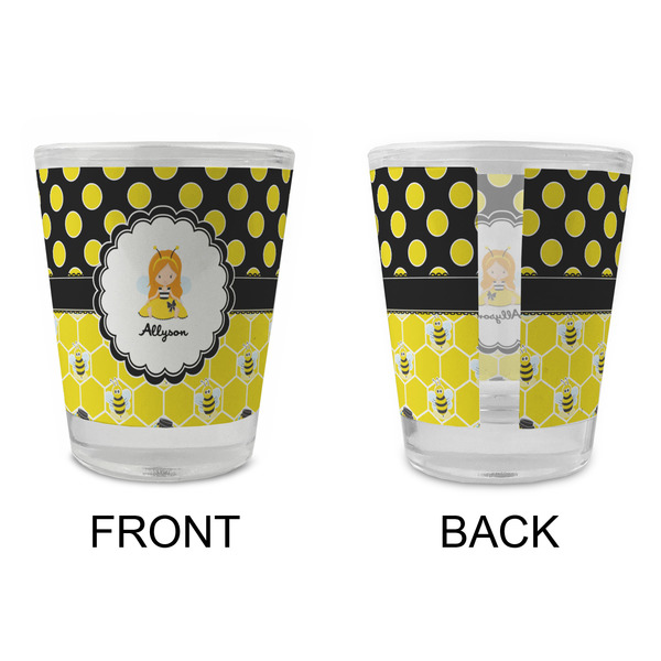 Honeycomb, Bees & Polka Dots Glass Shot Glass - Standard - APPROVAL