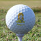 Honeycomb, Bees & Polka Dots Golf Ball - Non-Branded - Tee