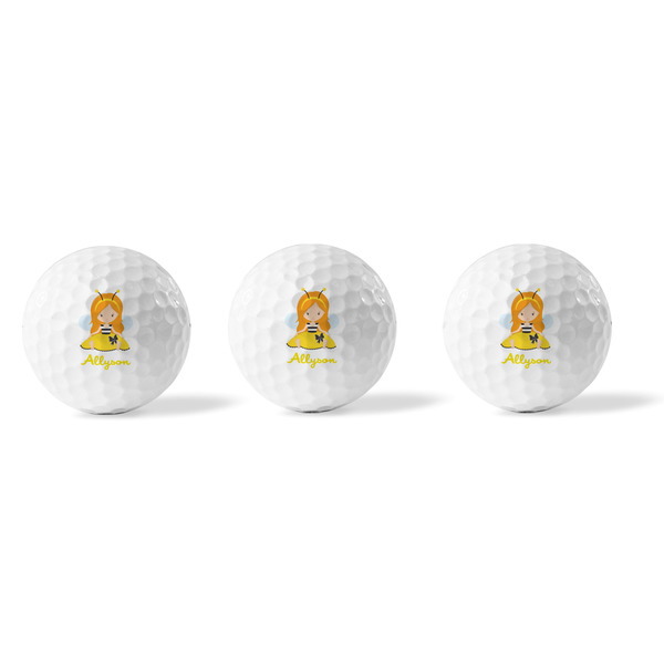 Honeycomb, Bees & Polka Dots Golf Balls - Generic - Set of 3 - APPROVAL