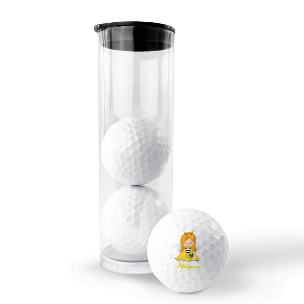 Honeycomb, Bees & Polka Dots Golf Balls - Generic - Set of 3 - PACKAGING
