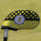 Honeycomb, Bees & Polka Dots Golf Club Cover - Front