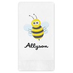 Honeycomb, Bees & Polka Dots Guest Paper Towels - Full Color (Personalized)