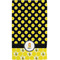 Honeycomb, Bees & Polka Dots Hand Towel (Personalized)