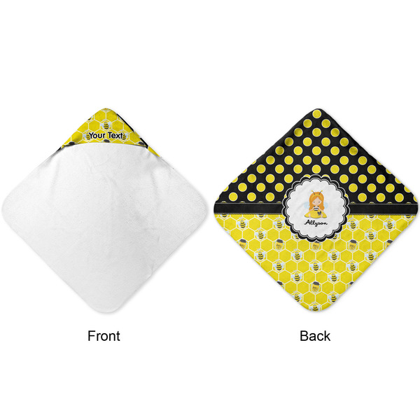 Honeycomb, Bees & Polka Dots Hooded Baby Towel- Approval
