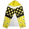 Honeycomb, Bees & Polka Dots Hooded Towel - Folded