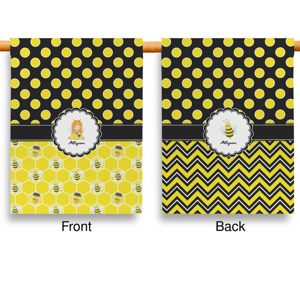 Honeycomb, Bees & Polka Dots House Flags - Double Sided - APPROVAL