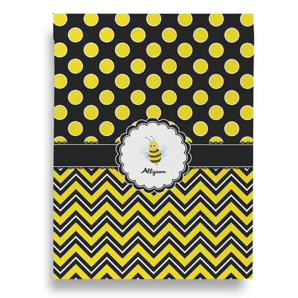Honeycomb, Bees & Polka Dots House Flags - Double Sided - BACK