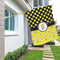 Honeycomb, Bees & Polka Dots House Flags - Single Sided - LIFESTYLE