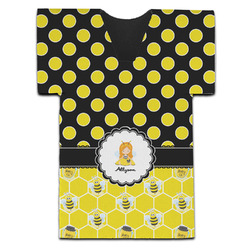 Honeycomb, Bees & Polka Dots Jersey Bottle Cooler (Personalized)
