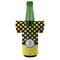 Honeycomb, Bees & Polka Dots Jersey Bottle Cooler - Set of 4 - FRONT (on bottle)