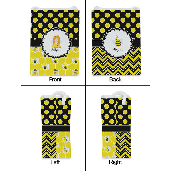 Honeycomb, Bees & Polka Dots Jewelry Gift Bag - Matte - Approval