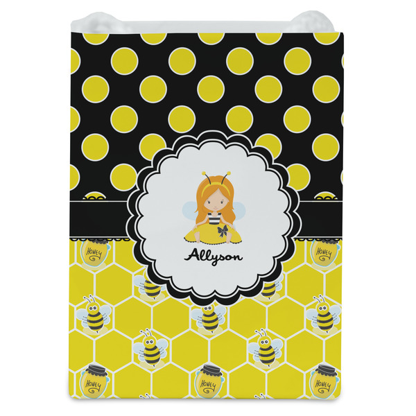 Honeycomb, Bees & Polka Dots Jewelry Gift Bag - Matte - Front