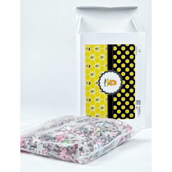 Honeycomb, Bees & Polka Dots Jigsaw Puzzle 1014 Piece - Box