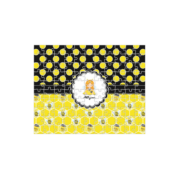 Custom Honeycomb, Bees & Polka Dots 110 pc Jigsaw Puzzle (Personalized)