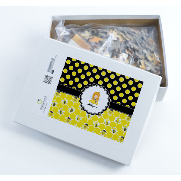 Honeycomb, Bees & Polka Dots Jigsaw Puzzle 252 Piece - Box