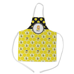 Honeycomb, Bees & Polka Dots Kid's Apron - Medium (Personalized)