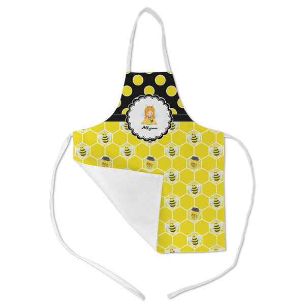 Honeycomb, Bees & Polka Dots Kid's Aprons - Medium - Main (med/lrg)