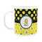Honeycomb, Bees & Polka Dots Plastic Kids Mug (Personalized)