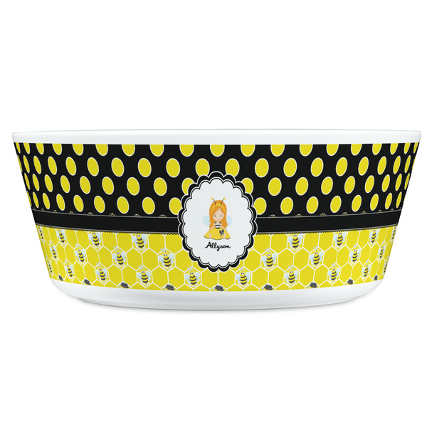 Honeycomb, Bees & Polka Dots Kids Bowls - FRONT