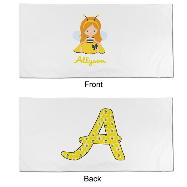 Honeycomb, Bees & Polka Dots King Pillow Case - APPROVAL (partial print)