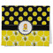 Honeycomb, Bees & Polka Dots Kitchen Towel - Poly Cotton - Folded Half