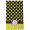 Honeycomb, Bees & Polka Dots Kitchen Towel - Poly Cotton - Full Front