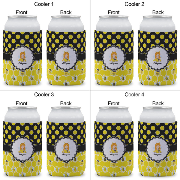 Honeycomb, Bees & Polka Dots Can Sleeve (Approval)