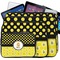 Honeycomb, Bees & Polka Dots Laptop Case Sizes