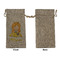 Honeycomb, Bees & Polka Dots Large Burlap Gift Bags - Front Approval