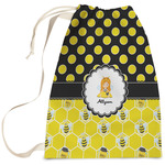 Honeycomb, Bees & Polka Dots Laundry Bag (Personalized)