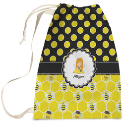 Honeycomb, Bees & Polka Dots Laundry Bag - Large (Personalized)
