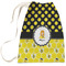 Honeycomb, Bees & Polka Dots Large Laundry Bag - Front View